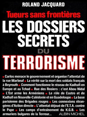 cover image of Les Dossiers secrets du terrorisme